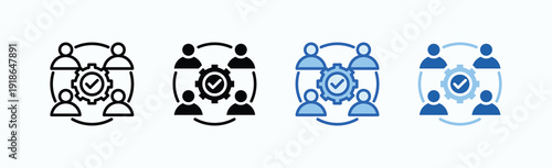 Unity Icon Sheet Multiple Style Collection Isolated Vector