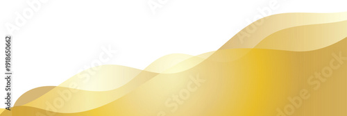Elegant golden waves. Modern and luxurious vector graphic with transparence layers is perfect for a certificate border, banner footer or presentation . Vector illustration . EPS 10 .