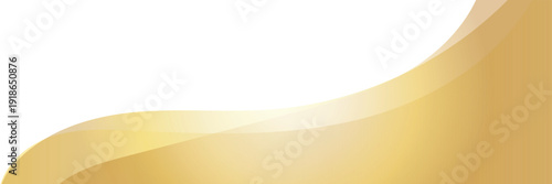Elegant golden waves. Modern and luxurious vector graphic with transparence layers is perfect for a certificate border, banner footer or presentation . Vector illustration . EPS 10 .
