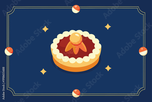 Delicious Festive Dessert and Sugar Cookie Frame Border, Ideal for Holiday Recipes, Sweet Menus, and Cozy Seasonal Event Promotions.