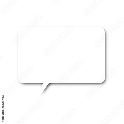 White Speech Bubble Classic Icon