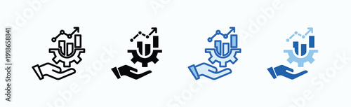 Control Icon Sheet Multiple Style Collection Isolated Vector