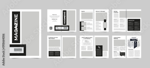 Business Magazine Layout Template Fashion Magazine Design, Clean Lifestyle Magazine also Magazine Template