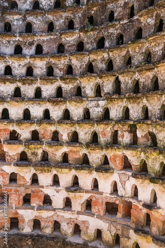 View inside of a Devocote o Palomar. Pidgeon house