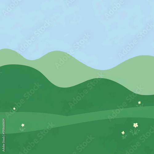Sustainable Green Energy and Renewable Power Concept Vector with Solar Panels and Wind Turbines Illustration