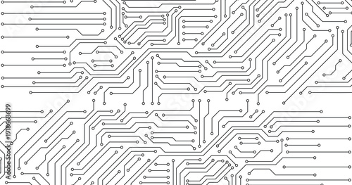Circuit board icon. Technology scheme symbol flat vector illustration on white background. Vector Illustration . EPS 10 .