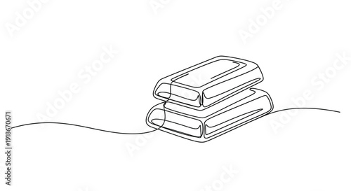 Stacked Gold Bars, Minimalist Single Line Art