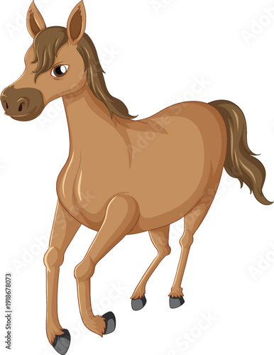 Running horse illustration