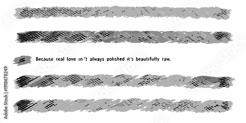 Abstract gray lines and text resembling censorship or redaction