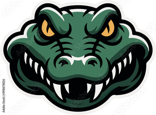   Crocodile head animal mascot