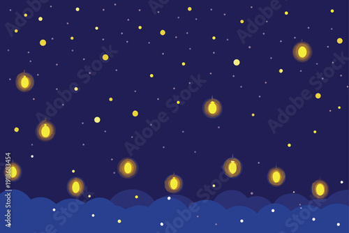 Magical Snowfall Overlay with Glowing Golden Lights and Soft Shimmering Snowflakes for Winter Holiday Scene and Christmas Atmosphere