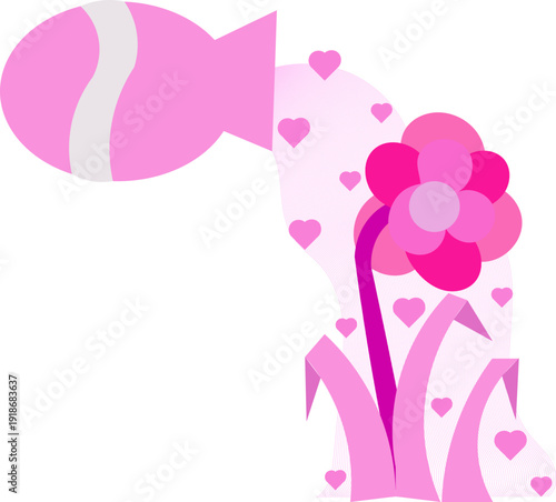 pour love to flowers