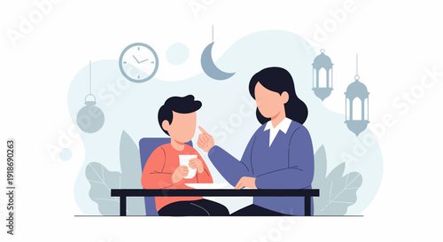 Mother and child sharing a tender moment together.