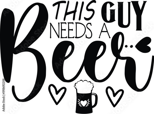 Beer and Wine SVG Design
