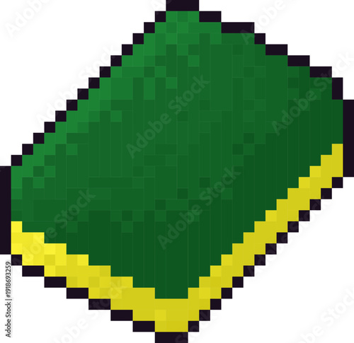 Green Yellow Kitchen Scrub Sponge
