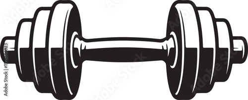Gym dumbbell weight training icon