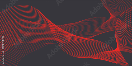 A dynamic, creative banner background in red and orange with a blend of futuristic abstraction and cool tones.