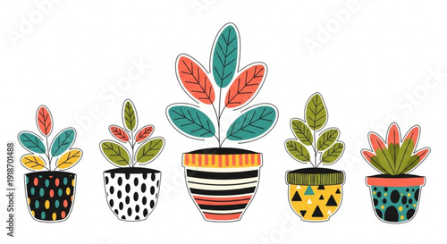 Colorful summer seamless pattern with cartoon watermelons pineapples fish and tropical flowers on white background