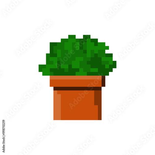 Indoor Flowers in Pixel Art