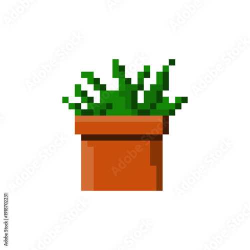 Indoor Flowers in Pixel Art