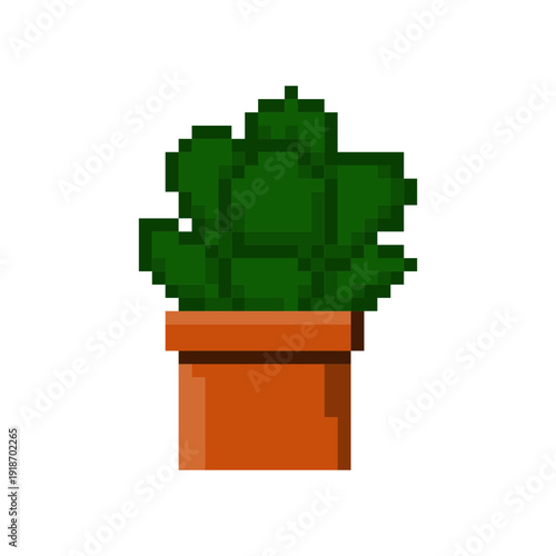 Indoor Flowers in Pixel Art