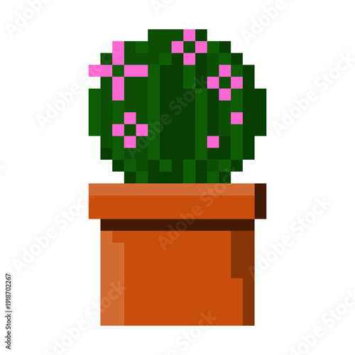 Indoor Flowers in Pixel Art