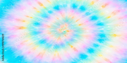 A psychedelic rainbow fractal design creates a colorful explosion of geometric circles and swirls for a vibrant digital wallpaper art backdrop