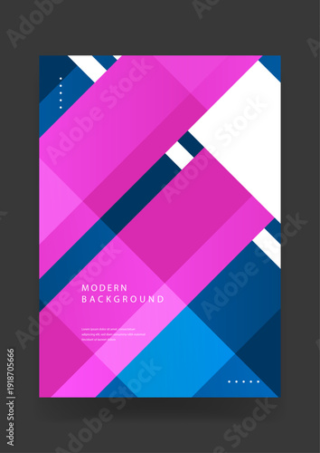 Energetic modern background using bold diagonal stripes and vibrant magenta blue colors for fashion or sport promotional posters