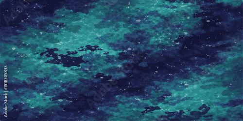 Experience a tropical underwater world loop featuring a vibrant coral reef and marine life in a clear blue ocean with abstract space for text and a sandy seabed bottom