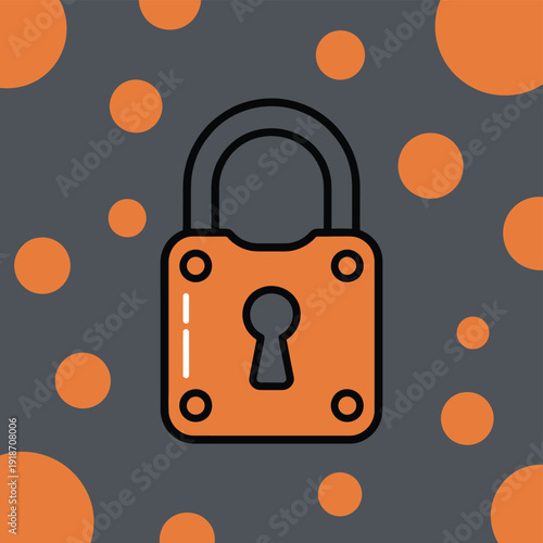 A padlock icon represents security and protection against unauthorized access.