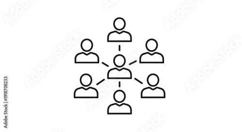 Abstract geometric pattern with interconnected circles and squares silhouette