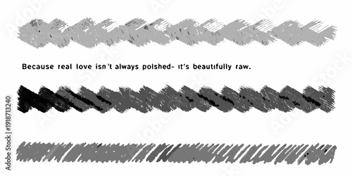 Abstract brushstrokes and text exploring the nature of authentic love