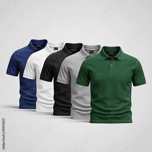 Premium Polo T-Shirt Mockup Design – Realistic Apparel Branding Template for Ecommerce