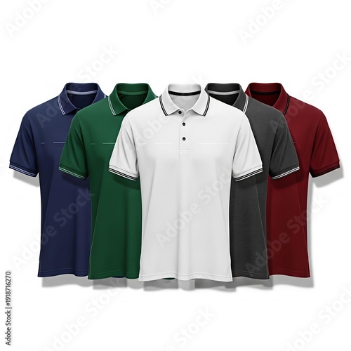 Premium Polo T-Shirt Mockup Design – Realistic Apparel Branding Template for Ecommerce