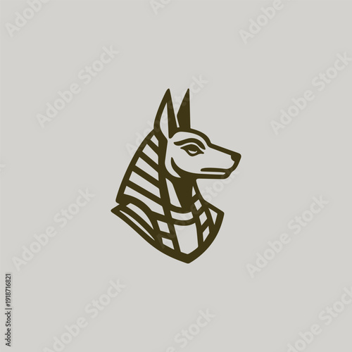 Anubis Egypt God Logo