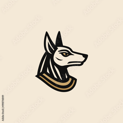Anubis Egypt God Logo