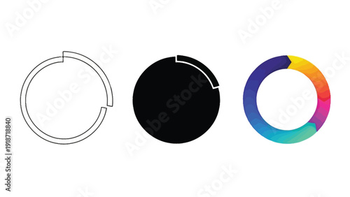Simple black and white customer feedback and analysis loop diagram illustrating iterative process improvement cycles for business strategy.