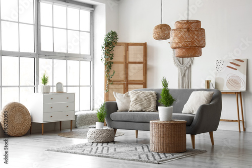 Interior of light living ro...