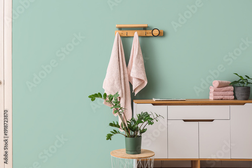 Interior of stylish bathroo...