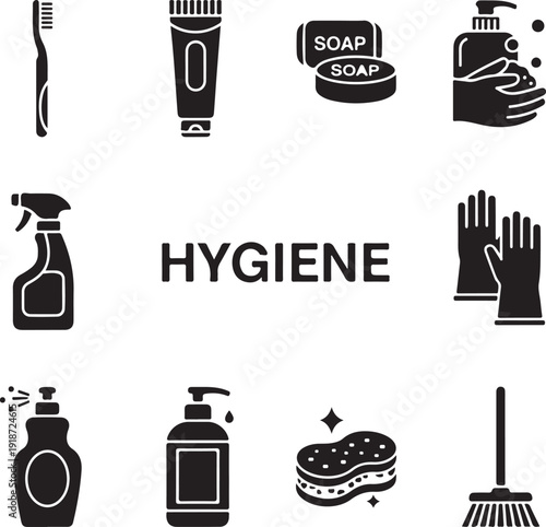 Hygiene products and tools for personal cleanliness and health