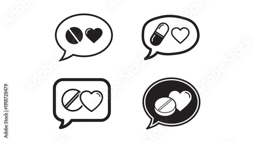 Medication Support Chat Bubbles for Patient Engagement and Telepharmacy Communication