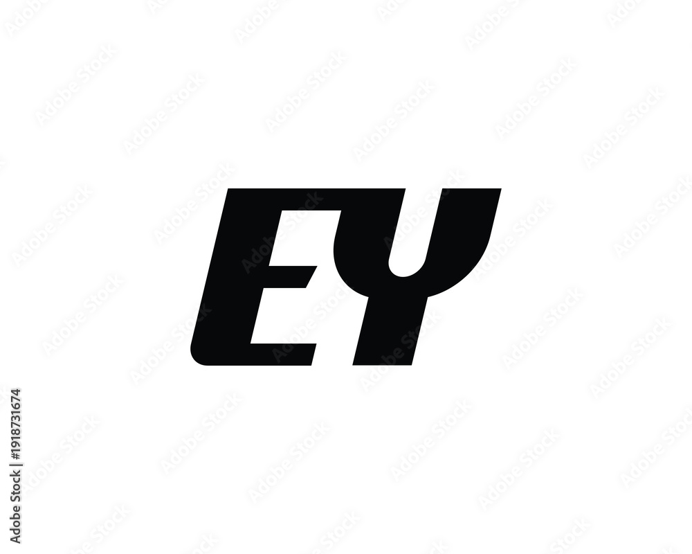 Obraz premium EY Logo Design. EY