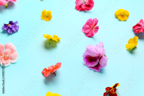 Beautiful colorful edible f...