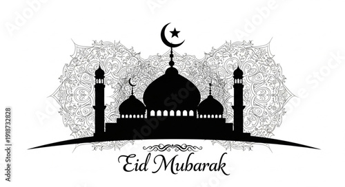 silhouette of mosque