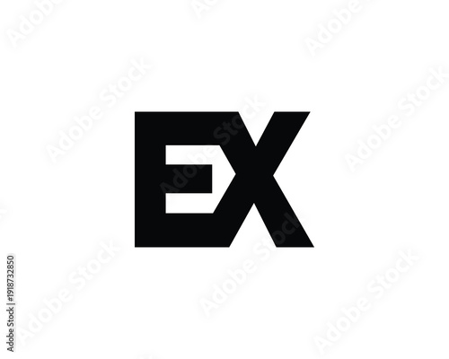 EX Logo design. EX