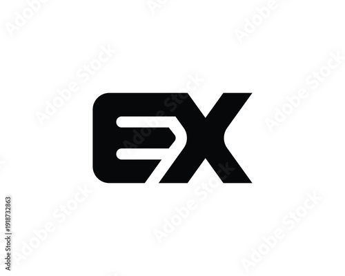 EX Logo design. EX