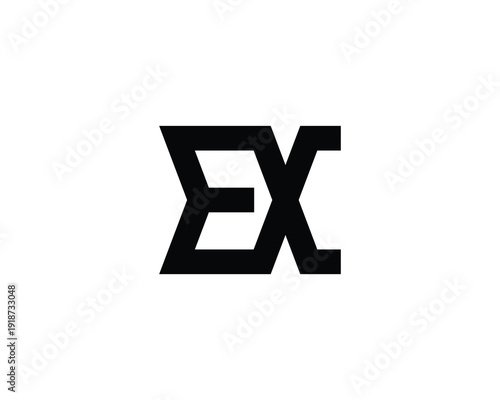 EX Logo design. EX