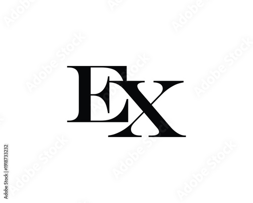 EX Logo design. EX