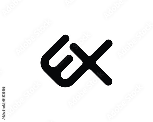 EX Logo design. EX