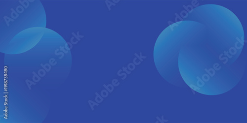 Modern abstract blue background featuring soft gradient circular and fluid blob shapes.